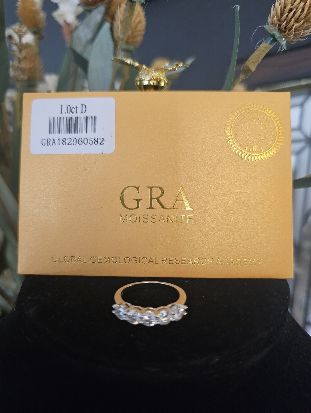 Moissanite Tennis Ring with GRA